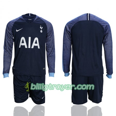 Billige Fotballdrakter Tottenham Hotspur Barn Bortedraktsett 2018/19 Langermet